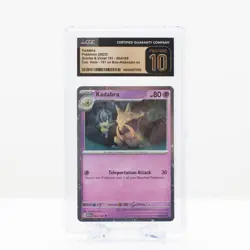 Pokemon Kadabra Cosmos Holo #64 Scarlet & Violet 151 2023- CGC 10 PRISTINE - Image 2