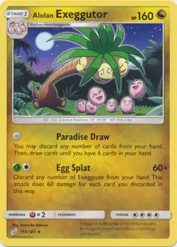 Pokemon Alolan Exeggutor - 115/181 - Rare NM-Mint Team Up - Image 1