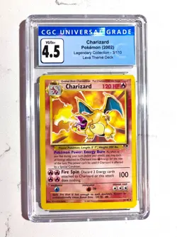 Pokemon CHARIZARD Legendary LAVA Theme Deck 3/110 CGC VG/EX 4.5 Possible Regrade - Image 1