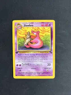 Pokemon TCG Slowbro 43/62 Fossil 1st Edition Uncommon Non Holo WOTC 1999 - Image 1