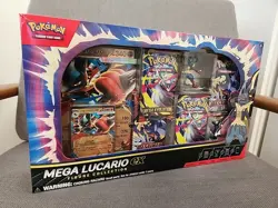 Pokemon TCG: Mega Lucario EX Figure Collection Box - SEALED - Image 1