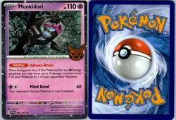 Pokemon TCG Halloween Trick Or Trade 2024 Munkidori #95/167 Cosmos Rare - Image 1