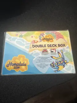 2024 Honolulu Pokemon World Championships Competitor Double Deck Box | New - Image 2