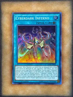 Yugioh Cyberdark Inferno LEDU-EN025 Super Rare 1st Ed NM - Image 1