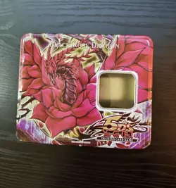 Yugioh 5d's Black Rose Dragon 2008 Empty Collector Tin - Image 1
