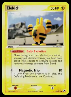 Pokemon Card - Elekid Unseen Forces 23/115 Rare - Image 1