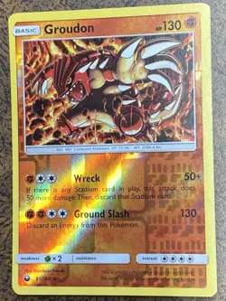 Groudon 81/168 Celestial Storm Rare Reverse Holo Pokemon Card - Image 1