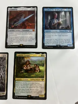 Lord of the Rings MTG Rare Card Lot of 7 cards NEVED PLAYED Boromir Magic - Image 3