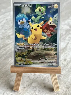 Pokemon TCG Pikachu 027 Sv: Scarlet & Violet Promo Cards Holo (English) - NM - Image 1