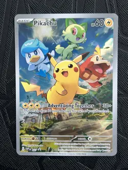Pokemon TCG Pikachu 027 Sv: Scarlet & Violet Promo Cards Holo (English) - NM - Image 3