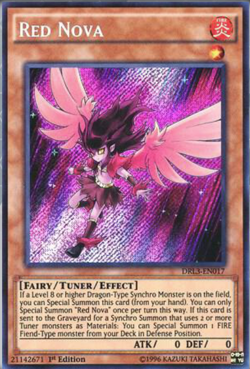 Red Nova DRL3-EN017 Yu-Gi-Oh! Card Secret Rare 1st Edition - Image 1