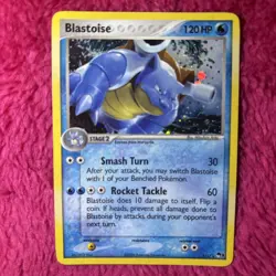 Blastoise 1/17 POP Series 3 Nintendo Promo Pokemon Card Rare 2006 Brazilian LP - Image 1