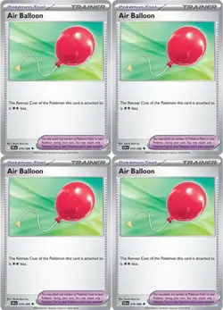 Air Balloon - Pokemon Black Bolt 079/086 - Card Lot x 4 Playset - Image 1