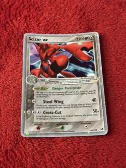 Scizor ex 108/115 Unseen Forces Holo Pokemon Card 2005 Lp - Image 1