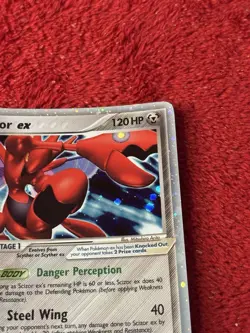 Scizor ex 108/115 Unseen Forces Holo Pokemon Card 2005 Lp - Image 2