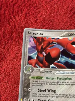 Scizor ex 108/115 Unseen Forces Holo Pokemon Card 2005 Lp - Image 3