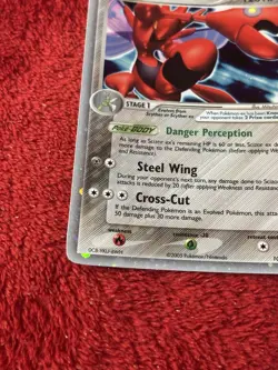 Scizor ex 108/115 Unseen Forces Holo Pokemon Card 2005 Lp - Image 4