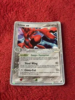 Scizor ex 108/115 Unseen Forces Holo Pokemon Card 2005 Lp - Image 5