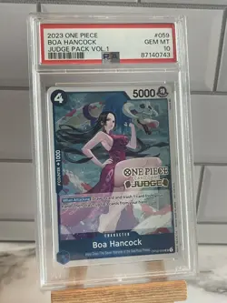PSA 10 Boa Hancock OP02-059 Judge Pack Vol 1 Promo English One Piece Card - Image 1