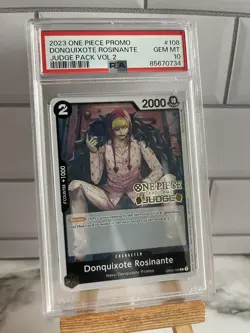 Donquixote Rosinante OP02-108 One Piece Card Game Judge Stamped - PSA 10 - Image 1