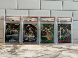 Set Of 4 Tournament WINNER Pack vol. 4 English ONE PIECE Card Game - PSA 10 - Image 1