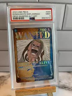 One Piece Card Game Donquixote Doflamingo SP ST03-009 SR Wanted OP03 PSA 9 - Image 1