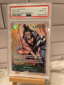 PSA 10 Kin'emon OP01-040 Alt Art One Piece Card Romance Dawn English Errata Rare - Image 1