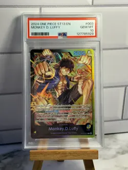 One Piece Card Game Monkey.D.Luffy ST13-003 Leader Three Brothers Deck - PSA 10 - Image 1