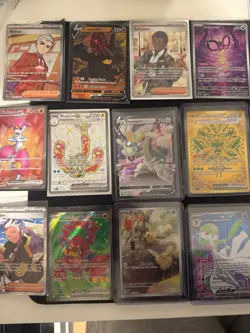 POKEMON CARDS SIR BUNDLE 33 Cards MEW EX , Raboot 147, ogerpon ex 177, drampaV - Image 1