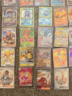POKEMON CARDS SIR BUNDLE 33 Cards MEW EX , Raboot 147, ogerpon ex 177, drampaV - Image 2