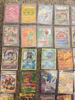 POKEMON CARDS SIR BUNDLE 33 Cards MEW EX , Raboot 147, ogerpon ex 177, drampaV - Image 4