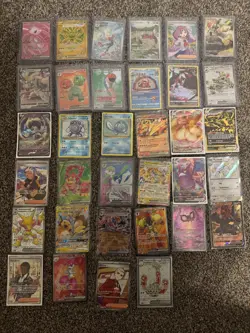 POKEMON CARDS SIR BUNDLE 33 Cards MEW EX , Raboot 147, ogerpon ex 177, drampaV - Image 5