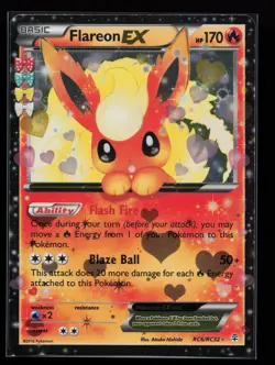 Flareon EX RC6/RC32 Ultra Rare Generations: Radiant Collection Pokemon Card - Image 1
