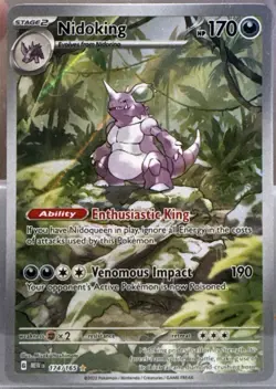 Nidoking 174/165 SV: Scarlet & Violet 151 MEWen English Pokemon Card NM - Image 1