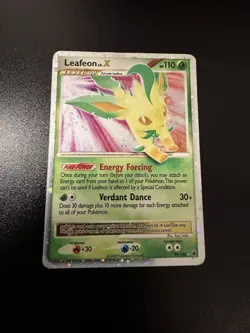 Pokemon TCG Leafeon LV.X Holo Rare Card Majestic Dawn 99/100 - Image 1