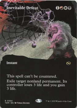 Inevitable Defeat (Borderless) R Tarkir: Dragonstorm 360 NM MTG - Image 1