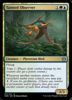 MTG - Tainted Observer - Foil, Phyrexia: All Will Be One - Image 1
