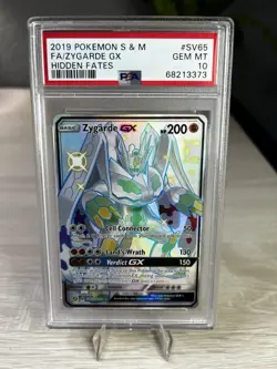 2019 Pokemon Sun & Moon Hidden Fates Zygarde GX SV65 PSA 10 Gem Mint 💎 - Image 1