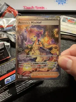 Pokemon TCG Acerola's Mischief SIR: Mega Evolutions 183/132 NM - Image 1
