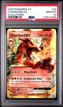 PSA 10 CHARIZARD EX 12 XY EVOLUTIONS POKEMON GEM MINT - Image 1