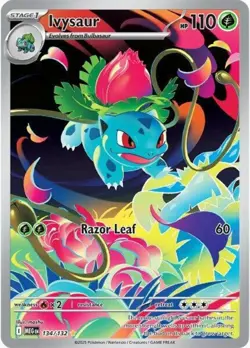 NM-Mint Ivysaur - 134/132 - Illustration Rare Pokemon Mega Evolution - Base Set - Image 1