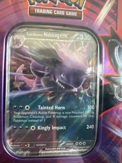 Pokemon TCG Team Rocket Nidoking Tin ✅SEALED✅ - Image 2