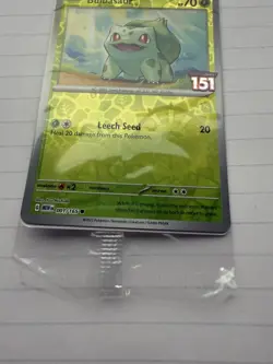 Bulbasaur 001/165 Pokemon TCG Scarlet & Violet 151 Best Buy Stamped Promo Sealed - Image 1