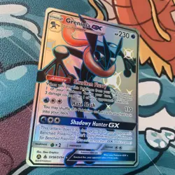 Pokemon TCG Greninja GX Hidden Fates SV56/SV94 Shiny Holo Rare Full Art NM - Image 4