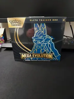 Pokemon TCG: Mega Evolution - Elite Trainer Box ETB - Lucario - New & Sealed - Image 1