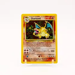 Charizard - 4/130 Base Set 2 Holo Rare SWIRL Pokemon - NM/LP - Image 1