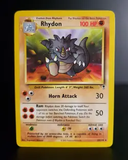 Pokemon TCG - RHYDON - #35 - RARE - UNLIMITED - LEGENDARY COLLECTION (2002) - LP - Image 1