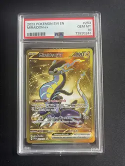 Miraidon ex 253/198 PSA 10 Gold Hyper Rare Pokemon Scarlet & Violet Svi-EN 2023 - Image 3