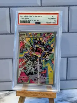 2023 Pokemon Par En-Paradox Rift Illustration Rare Loudred #212 PSA 10 - Image 1