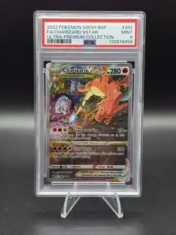 POKEMON TCG - SWORD & SHIELD PROMO - CHARIZARD VSTAR SWSH262 - PSA 9 - Image 1
